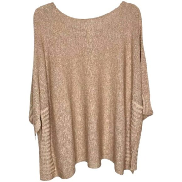 Anthropologie Alicia Shimmer Relaxed Fit Pullover - Gold/Linen - L - Picture 5 of 11